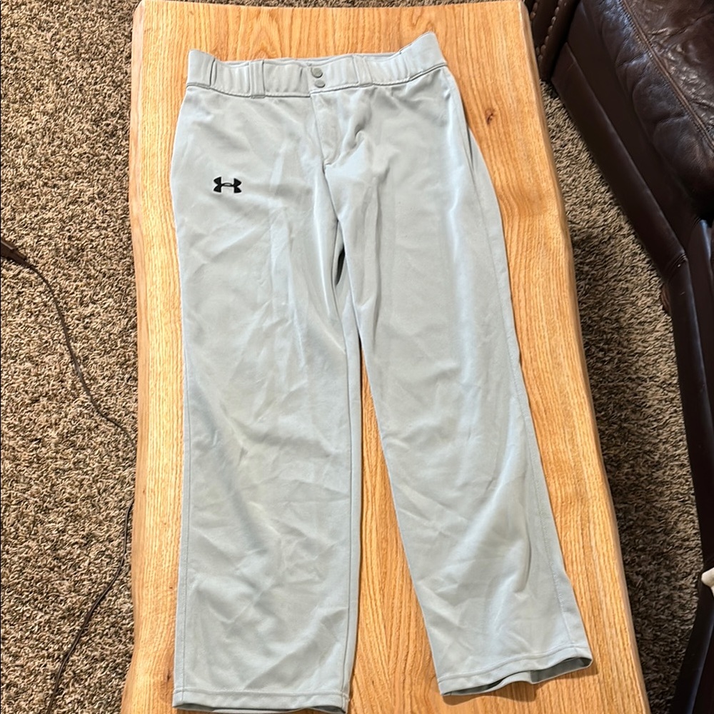 Under Armour gray baseball pants
